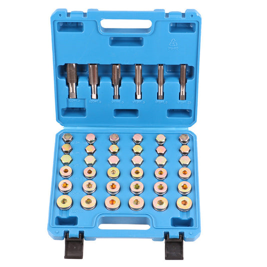 ⏳Limited-time 49% off!🔩114-Piece Oil Pan Thread Repair Kit