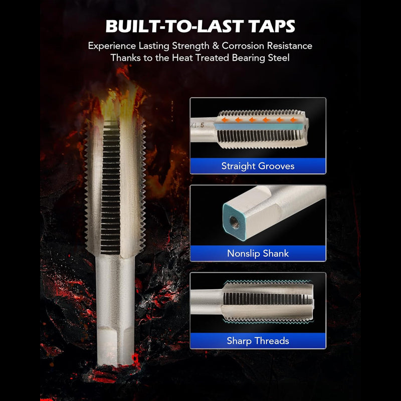 ⏳Limited-time 49% off!🔩114-Piece Oil Pan Thread Repair Kit