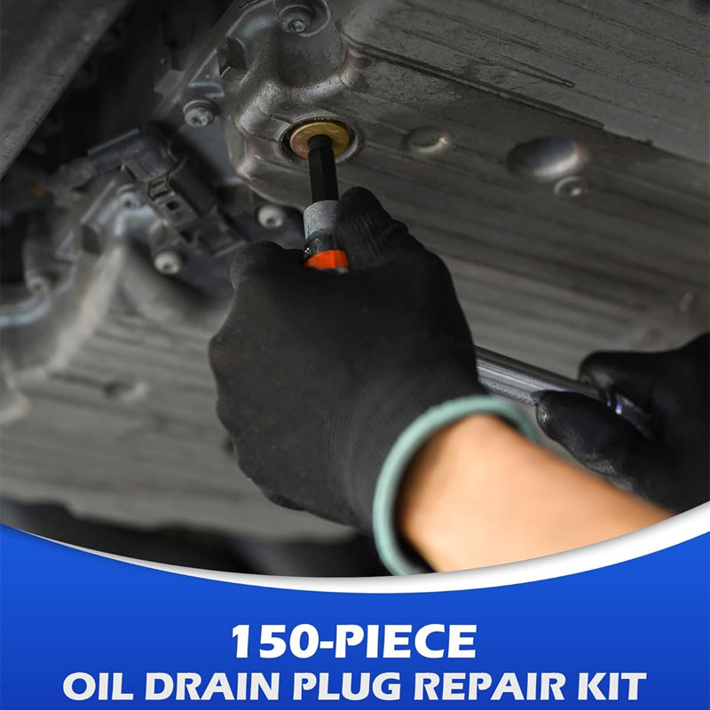⏳Limited-time 49% off!🔩114-Piece Oil Pan Thread Repair Kit