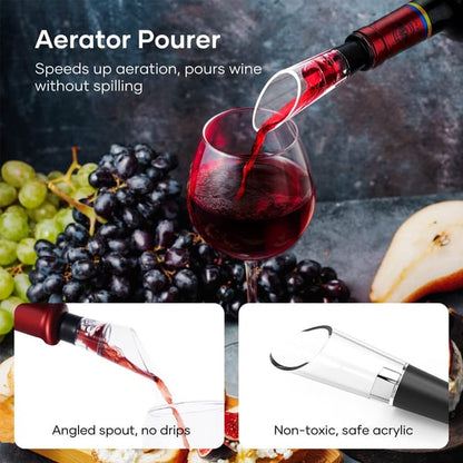 🍾 49% OFF! 🍷 Cordless Electric Corkscrew Set – USB Rechargeable, Automatic Rotation & Ergonomic Design for Gifts ✨