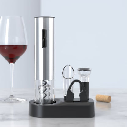 🍾 49% OFF! 🍷 Cordless Electric Corkscrew Set – USB Rechargeable, Automatic Rotation & Ergonomic Design for Gifts ✨