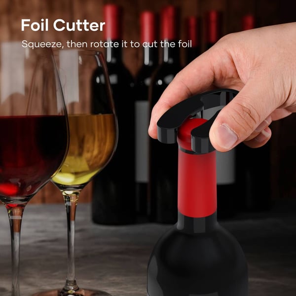 🍾 49% OFF! 🍷 Cordless Electric Corkscrew Set – USB Rechargeable, Automatic Rotation & Ergonomic Design for Gifts ✨