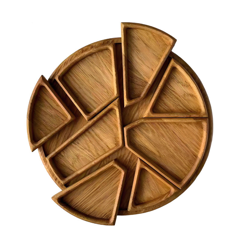 🏆Hot Sale⚡Puzzle Serving Tray - Wood with Removable Compartments