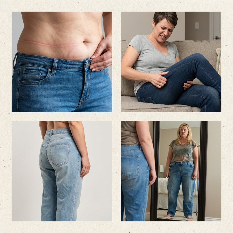 ⏳48% off & free shipping!👖Streetwear Buckle Detail Flared Jeans✨