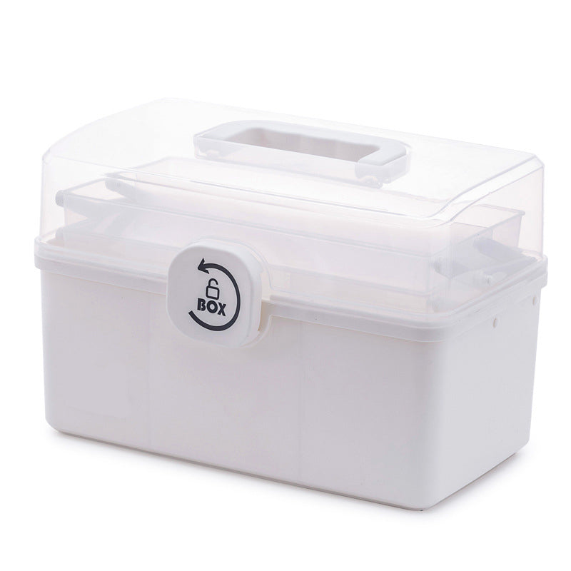 💊 Twist to lock, three-tier organisation!🔒Household Multi-Tier Large Capacity Medicine Box✨