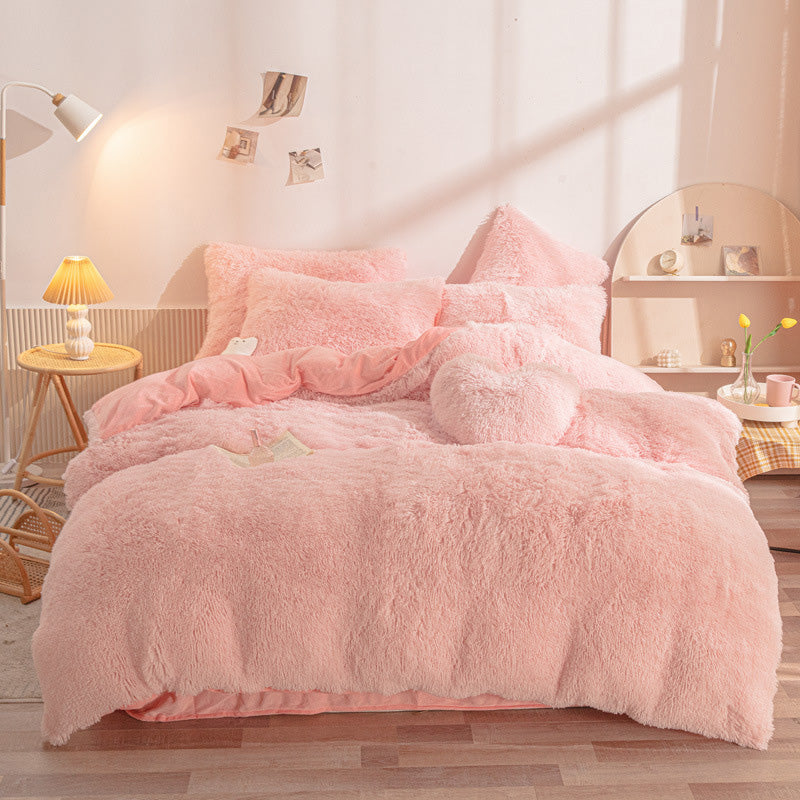 🎁[winter gift]🛏️Winter Warm Plush Bedding 4-Piece Set✨