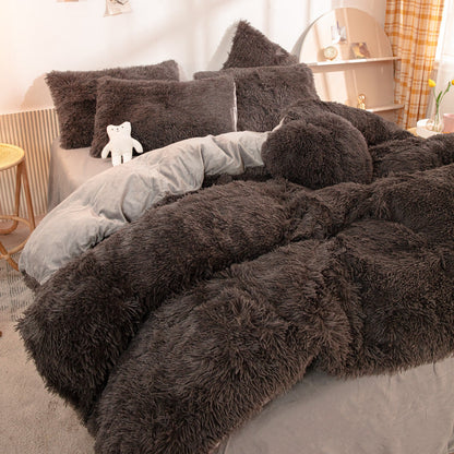 🎁[winter gift]🛏️Winter Warm Plush Bedding 4-Piece Set✨