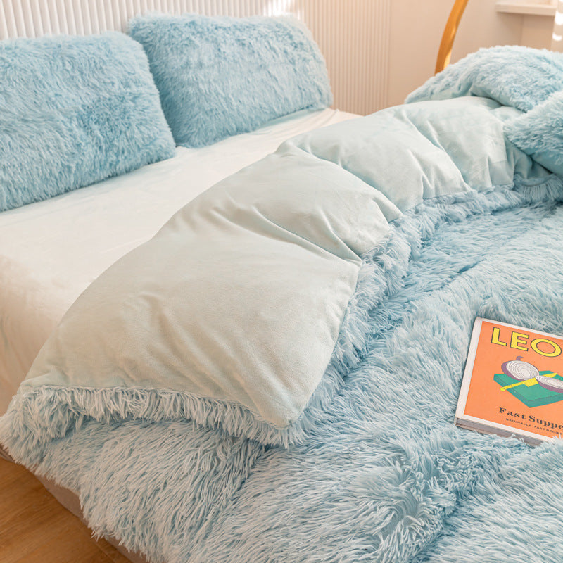 🎁[winter gift]🛏️Winter Warm Plush Bedding 4-Piece Set✨