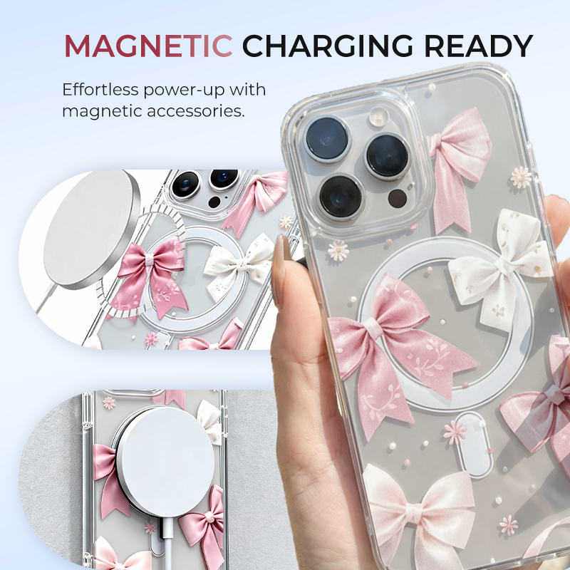🔥41% OFF!🎀 Sweet bow × Powerful magnetic protection! A stunning phone case has arrived 💖📱