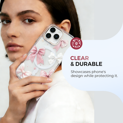🔥41% OFF!🎀 Sweet bow × Powerful magnetic protection! A stunning phone case has arrived 💖📱