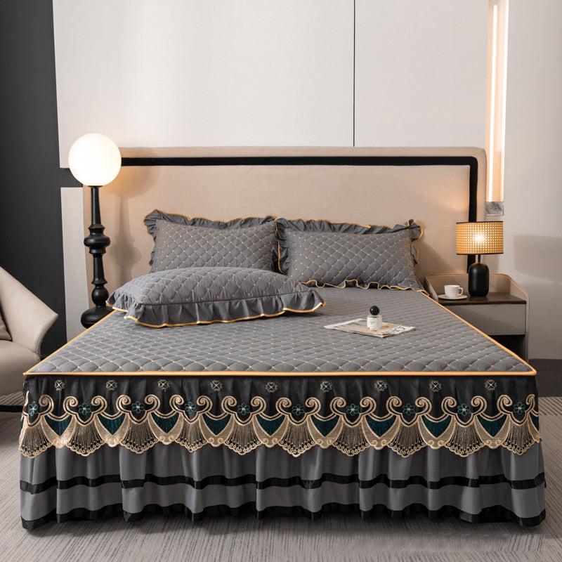 🛏️40% off!🌸Ruffled Bed Sheet Skirt / Pillowcases