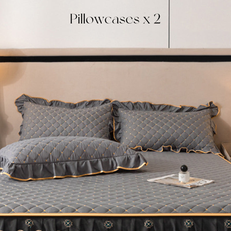 🛏️40% off!🌸Ruffled Bed Sheet Skirt / Pillowcases