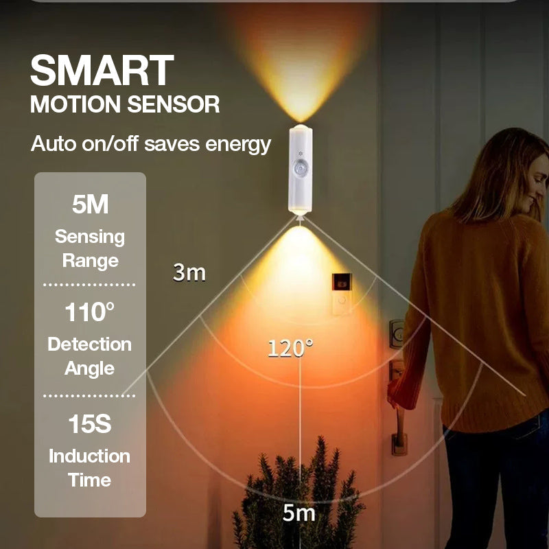 ✨ Magnetic Smart Motion Sensor with RGB Lighting – Customizable Ambience 🌈💡
