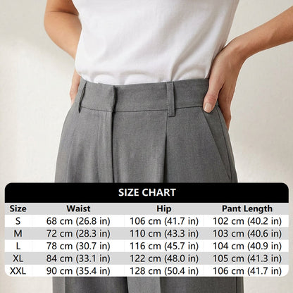 🏆2026 New Style 49% OFF💝Women's High Waisted Straight Leg Work Trousers with Side Pockets -✨Smart & Casual Look for Office and Beyond