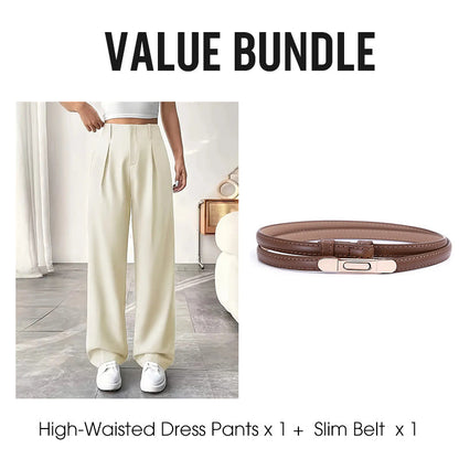 🏆2026 New Style 49% OFF💝Women's High Waisted Straight Leg Work Trousers with Side Pockets -✨Smart & Casual Look for Office and Beyond