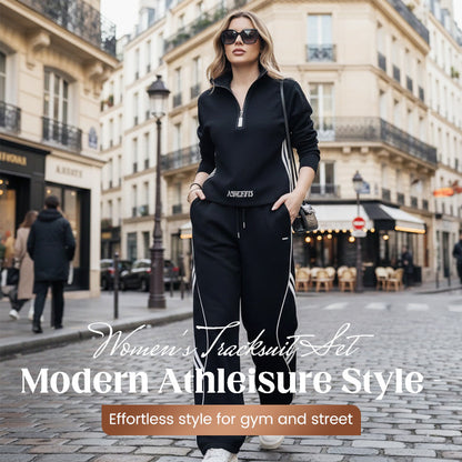 🎁2026 New Arrivals 40% OFF💥Women's Half-Zip Casual Tracksuit Set