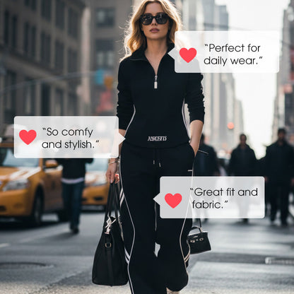 🎁2026 New Arrivals 40% OFF💥Women's Half-Zip Casual Tracksuit Set