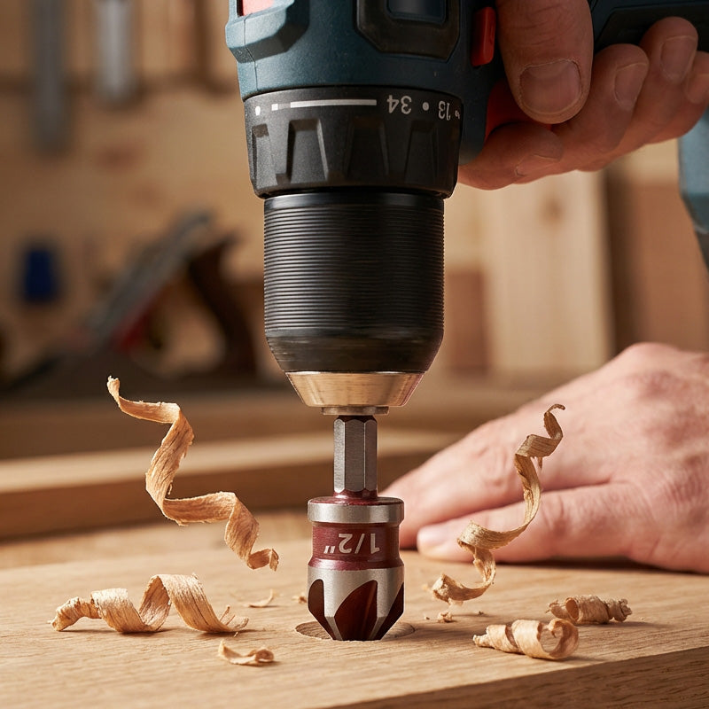 🛠️ 49% OFF NOW! 🔩 Countersink Drill Bit Set for Woodworking (5PCS/3PCS) – Clean Flush Holes, Durable & Time-Saving ⚙️
