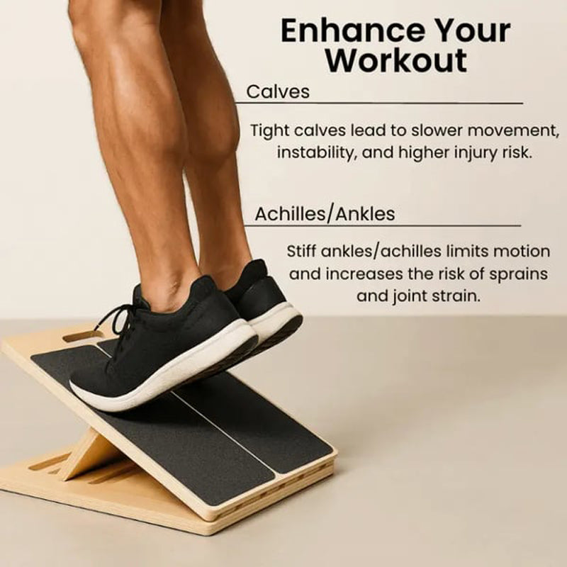🔈🔈40% OFF🏃‍Adjustable Wooden Slant Board for Calf Stretching