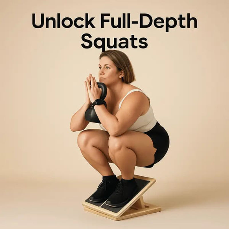 🔈🔈40% OFF🏃‍Adjustable Wooden Slant Board for Calf Stretching