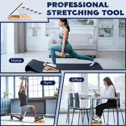 🔈🔈40% OFF🏃‍Adjustable Wooden Slant Board for Calf Stretching