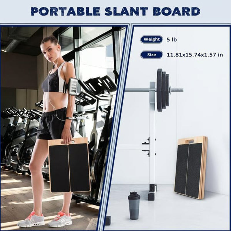 🔈🔈40% OFF🏃‍Adjustable Wooden Slant Board for Calf Stretching