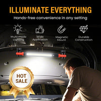 📢📢40% OFF !! ⏰3000LM LED Work Light – Magnetic + hook, 5200mAh battery, 360° rotation. Type‑C fast charge. Bright as day anywhere! 🔋✨