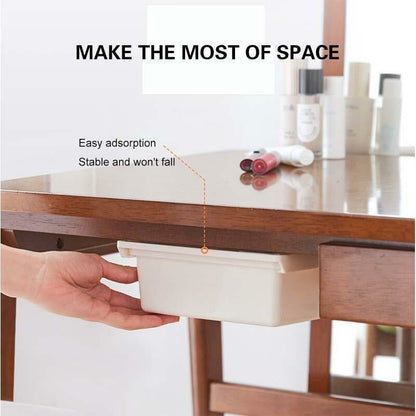 🔥46% OFF!✨ Hidden Under-Desk Drawer: Stick it on and hide it away—your desk instantly tidies up! 🗂️
