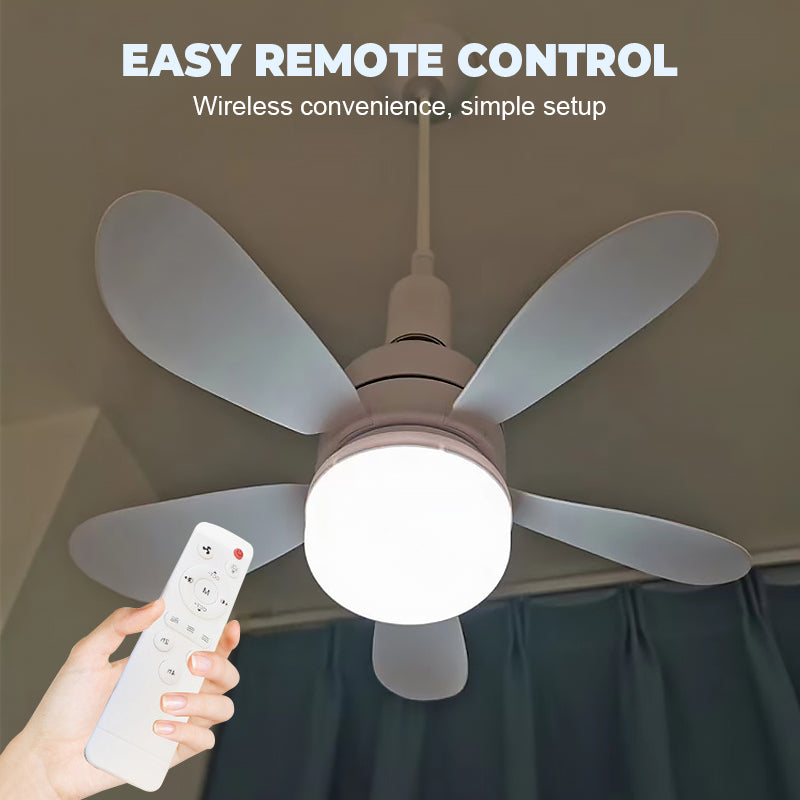 🏆LAST DAY SALE 49% OFF🔥SmartBreez™ LED Ceiling Fan Light – 20.5” Ultra-Quiet with Remote 🎯 | E27 + FREE B22 Adapter 🔌 | For Bedroom 😴, Kitchen 👩‍🍳 & Garage 🛠️ – UK Ready!