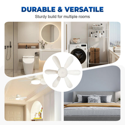 🏆LAST DAY SALE 49% OFF🔥SmartBreez™ LED Ceiling Fan Light – 20.5” Ultra-Quiet with Remote 🎯 | E27 + FREE B22 Adapter 🔌 | For Bedroom 😴, Kitchen 👩‍🍳 & Garage 🛠️ – UK Ready!