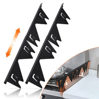 🔪49% OFF! 🍳 Stainless Steel Adjustable Retractable Stove Gap Covers 🧹