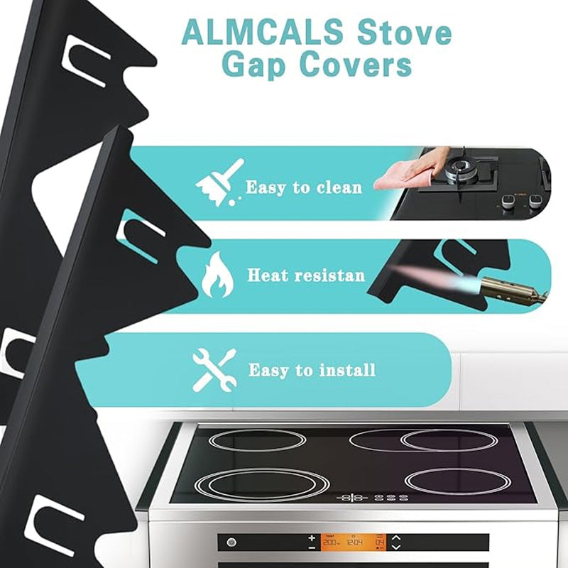 🔪49% OFF! 🍳 Stainless Steel Adjustable Retractable Stove Gap Covers 🧹