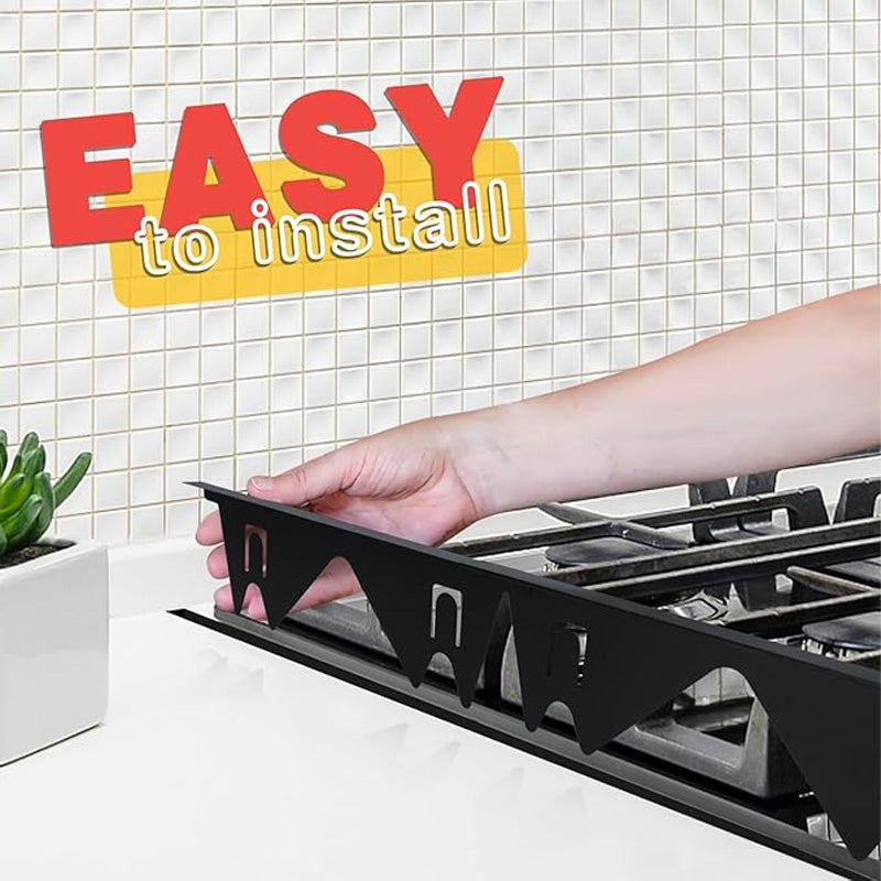 🔪49% OFF! 🍳 Stainless Steel Adjustable Retractable Stove Gap Covers 🧹