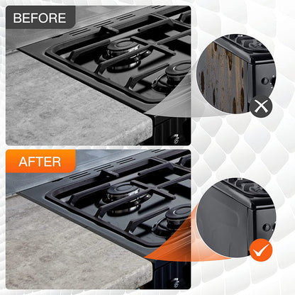 🔪49% OFF! 🍳 Stainless Steel Adjustable Retractable Stove Gap Covers 🧹