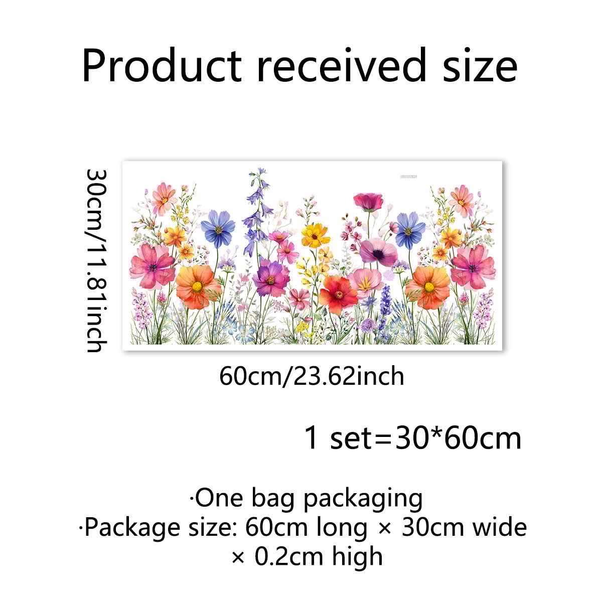 ✨LAST DAY SALE 49% OFF!💐Colorful Floral Bouquet Window Sticker🖼️