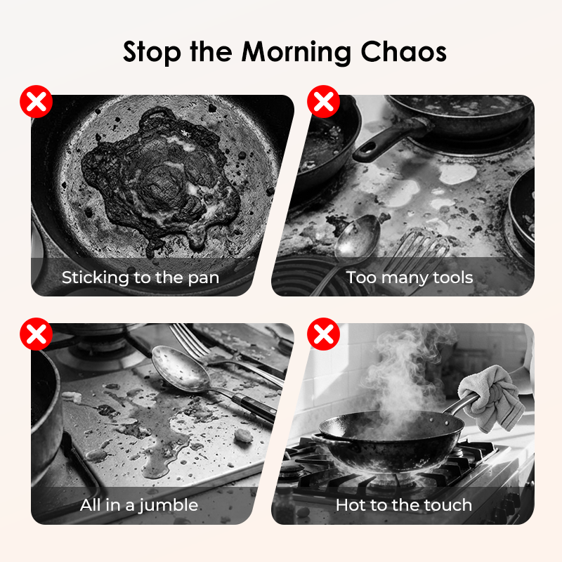 🍳🔥 Honeycomb Non-Stick Stainless Steel Frying Pan ⚡🧊 Even Heating, Oil-Free Healthy Cooking, Induction Compatible, Durable & Easy Clean for Daily Kitchen Use