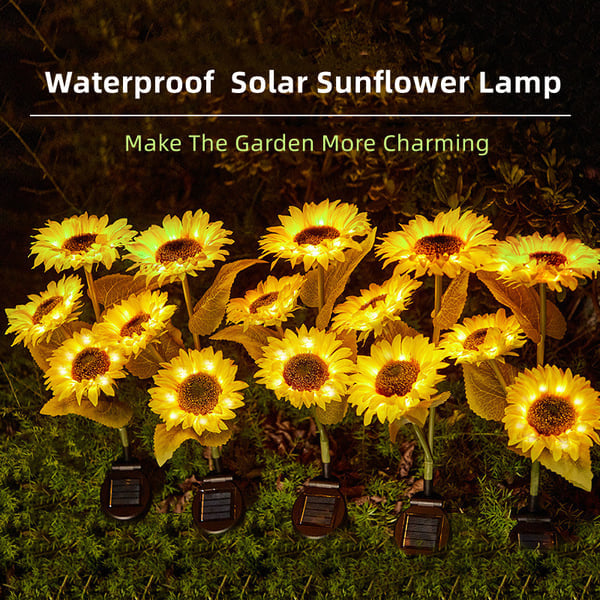 🌻 Realistic & Weatherproof | 2026 Hot Sale Solar Sunflower | IP65 Outdoor Decor ✨【40% OFF】