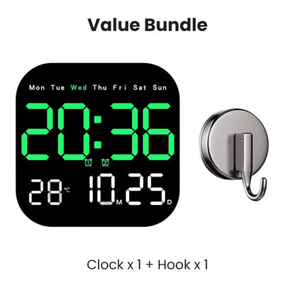 🕰️50K+ SOLD!🛏️ 40% OFF! Home & Office Digital Clock – Gentle wake-up, no startling alarms! Adjustable brightness, quiet at night. Shows temperature too. A reliable companion for your daily routine.🌙