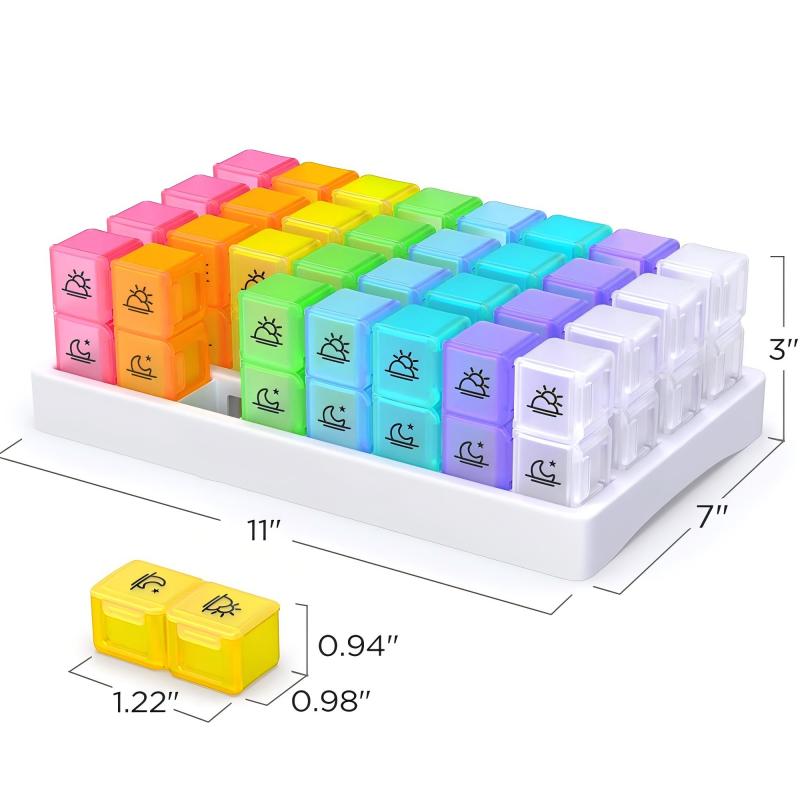 🥳2026 HOT SALE🥳💞50K+ SOLD!🌍✈️ 49% OFF! 4-Week Medication Travel Case – 31-day compartments, easy-open design. Ideal for seniors, vacations & weekly planning. 📅🔒