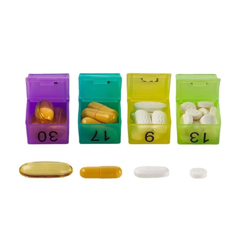 🥳2026 HOT SALE🥳💞50K+ SOLD!🌍✈️ 49% OFF! 4-Week Medication Travel Case – 31-day compartments, easy-open design. Ideal for seniors, vacations & weekly planning. 📅🔒