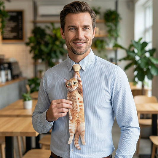 🎁40% Off!🐈Realistic Hanging Cat Tie for Men👔