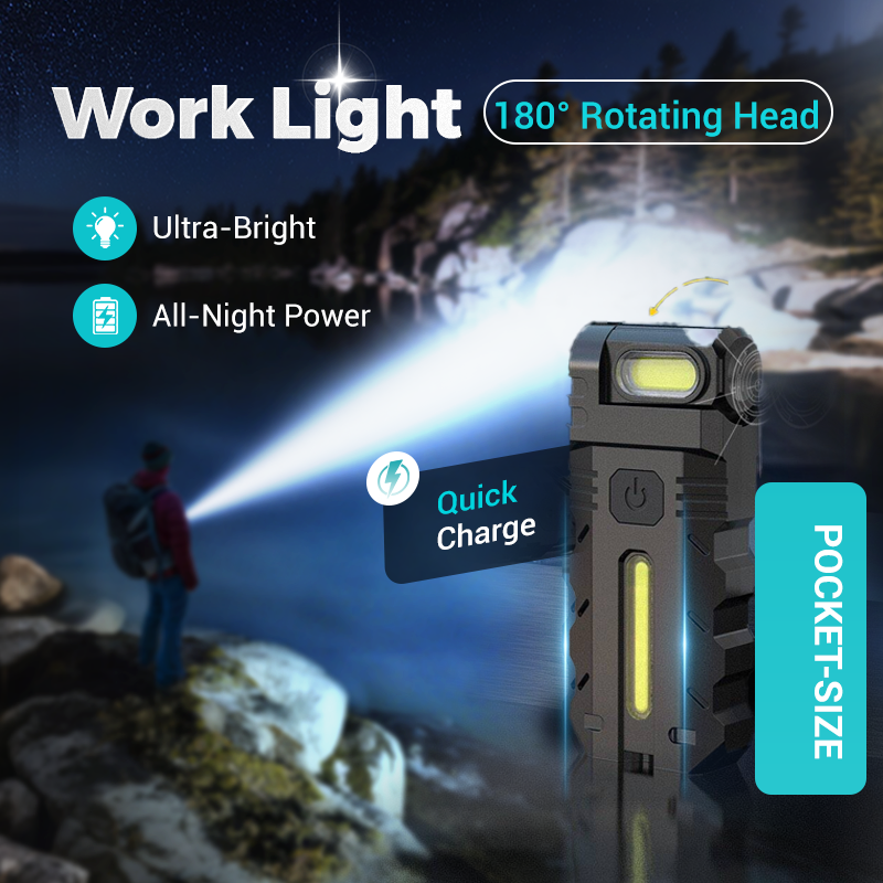 📢📢49% OFF !!!🔦180° Rotating Head LED Work Light