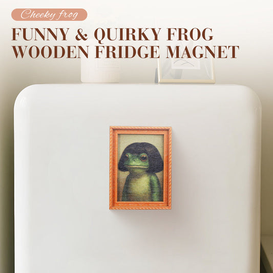 ⏳Limited-time 49% off⏰Funny & Quirky Frog Wooden Fridge Magnet🐸