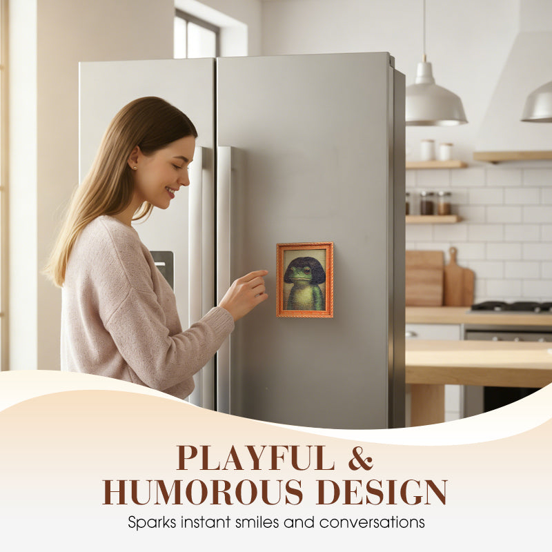 ⏳Limited-time 49% off⏰Funny & Quirky Frog Wooden Fridge Magnet🐸