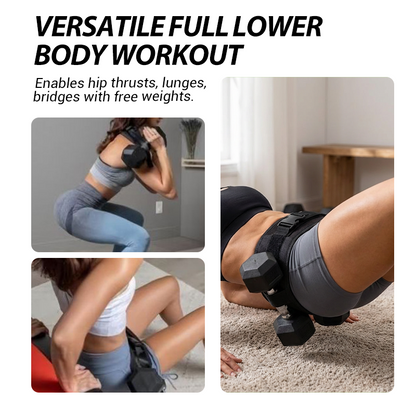 💥49% Off!🔥 Portable Hip Thrust Belt: Efficiently sculpt your glutes and legs – strap it on and start training straight away 💪🍑