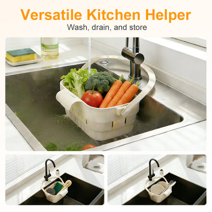 🥦49% OFF!🍅Collapsible Faucet-Hanging Sink Strainer Basket