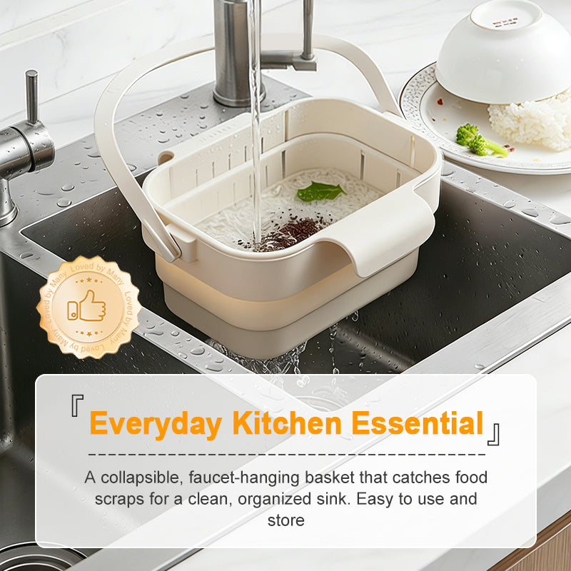 🥦49% OFF!🍅Collapsible Faucet-Hanging Sink Strainer Basket