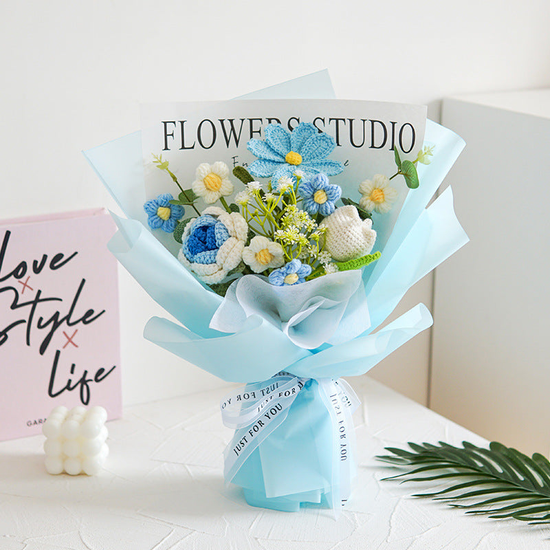 💕Mother's Day Special Sale 40% OFF!💕Handmade Delicate Crochet Flower Bouquet