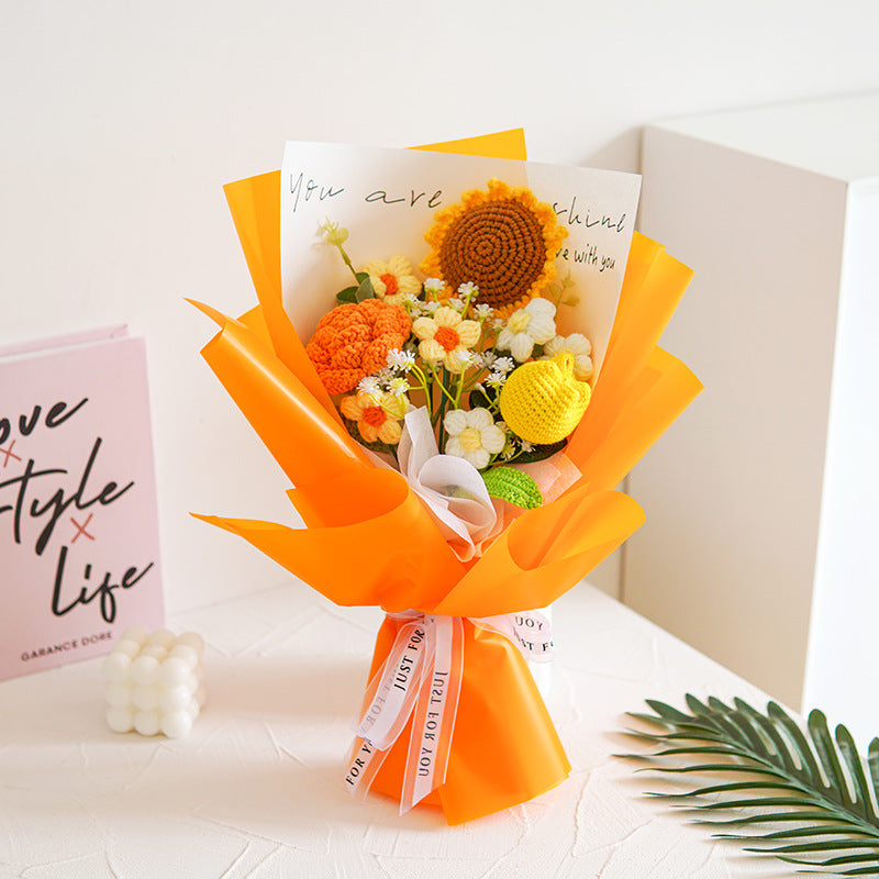 💕Mother's Day Special Sale 40% OFF!💕Handmade Delicate Crochet Flower Bouquet