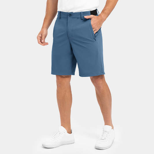 🔥Last Day Sale 40% Off!🩳 Men's Solid Color Flat Front Shorts✨